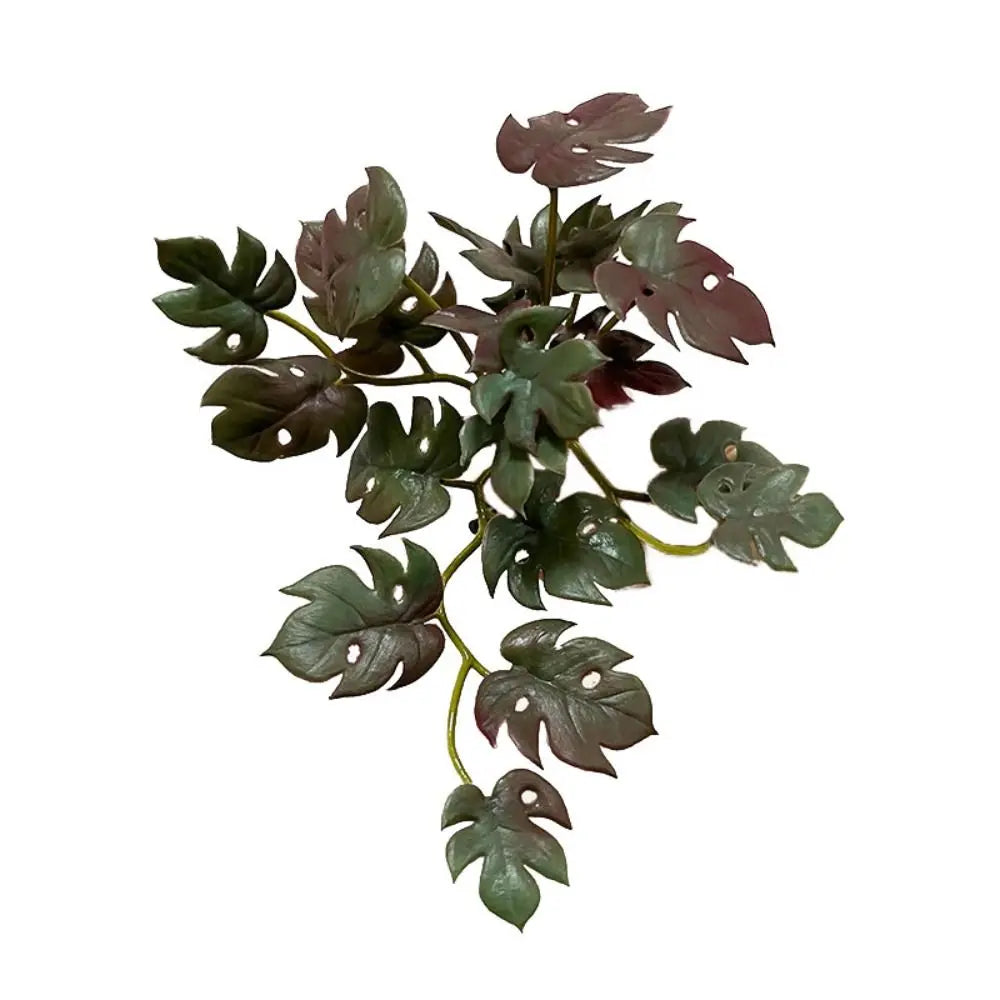 plantes artificielles vert violet feuilles rondes moderne minimalisteintérieur exposition pot sans fixation