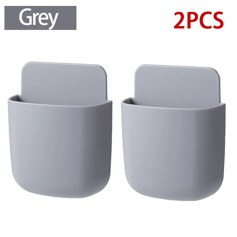 porte objets mural moderne adhésif blanc gris jaune respectueux environnement rechargeable multifonction plastique