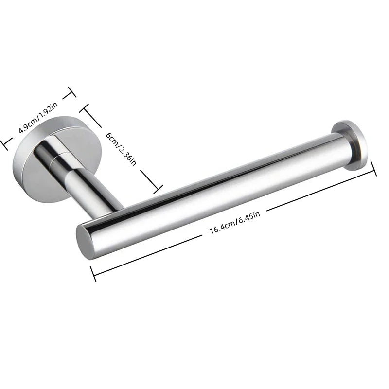 porte serviettes chrome moderne porte papier toilette crochet ensemble salle bain organisation quincaillerie acier
