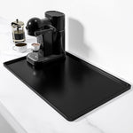 tapis protection appareils ménagers silicone noir moderne sans adhésif 47cm 28cm