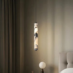 Lampe suspendue marbre moderne blanc noir beige salon chambre 28cm haute qualité