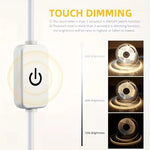 ruban led flexible blanc moderne interrupteur tactile adhésif guide luminosité usb alimentation minimaliste