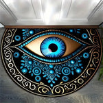 tapis d'entrée multicolore mosaïque antidérapant motif géométrique moderne classique