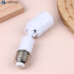 adaptateur douille led e27 blanc moderne base lampe réglable universelle fixe rond lisse