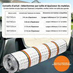 sac rangement compression matelas blanc gris moderne 100x150cm 100x180cm 100x220cm sangles réglables anti poussière