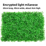 décoration murale moderne plante artificielle vert feuilles rondes herbe plastique extérieur intérieur accrochable haute
