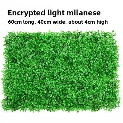 décoration murale moderne plante artificielle vert feuilles rondes herbe plastique extérieur intérieur accrochable haute
