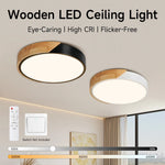 lampe led moderne minimaliste noir bois naturel éclairage intérieur salon chambre cuisine