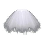 jupette tutu tulle femme classique élastique opaque mini blanc rose violet