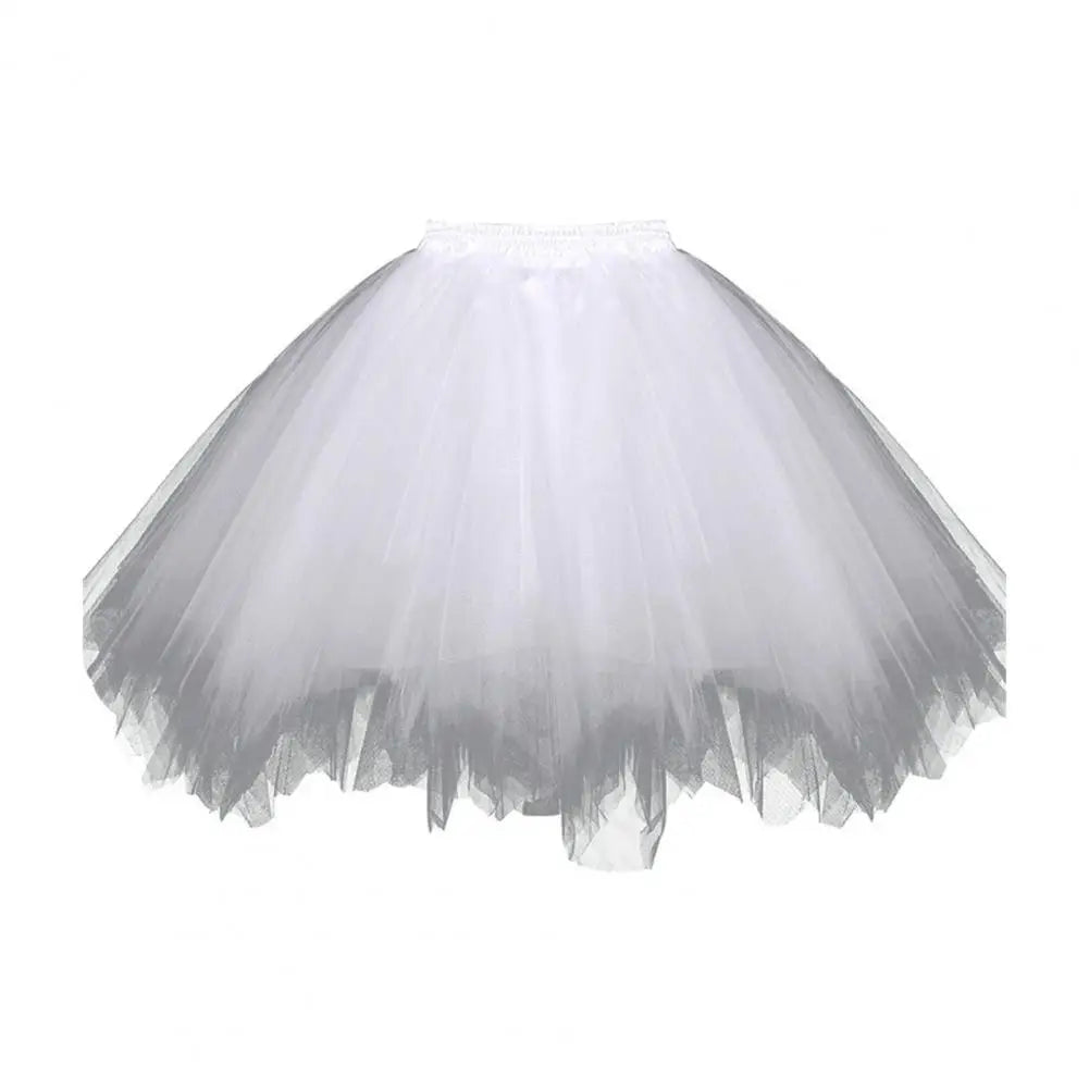 jupette tutu tulle femme classique élastique opaque mini blanc rose violet