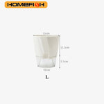 jardinière autoarrosage transparente moderne pot plissé hydroponique plante verte minimaliste