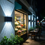 appliques murales solaires led modernes noires étanches leds intégrées extérieurambiante jardin terrace cloison moderne