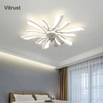 plafonnier moderne or noir feuilles stylisées led télécommande flux lumineux 2000 82000 tension 110