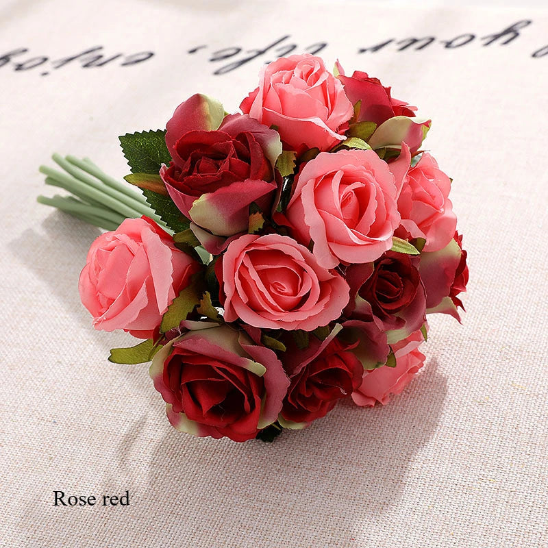 décoration intérieure bouquet roses artificielles mariage anniversaire baby shower minimaliste moderne