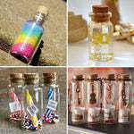 bouteilles verre transparentes bouchons liège 10 15 20 25 30 ml