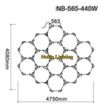 ruban led blanc hexagonal moderne adhésif 565mm 6500k 2000lm 50000h
