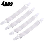 attaches drap métal élastique blanc noir utilitaires clips ressorts ensemble fixations couvertures lit canapé