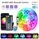 ruban led multicolore 10m 20m 30m controle application bluetooth moderne adhésif led individuelles
