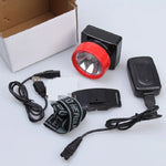 lampe frontale led rouge noire ceinture ajustable batterie usb camping rando pratique fonctionnelle