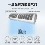 ventilateur d'air blanc moderne grille noire fixations murales dimensions variées jusqu'à 2m