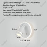 lampe murale moderne noire blanche dorée prise usb charge smartphone interrupteur éclairage chambre cuisine