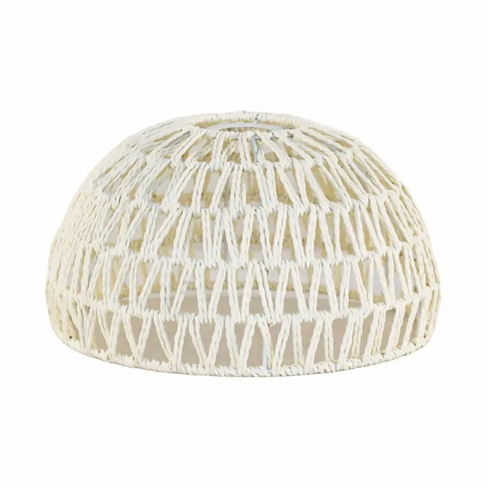 abat jour tressé vintage led naturel beige chambre opalescent artisanal suspension