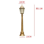 lampe rue or noir classique ip55 led 85265v éclairage public aluminium brillant vintageextérieur