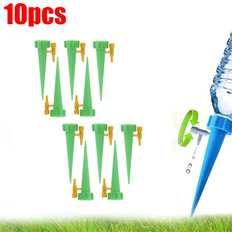 arrosage gouttelettes kit plantes auto arrosage bleu vert bouteille plastique valve ajustable modernes pratique