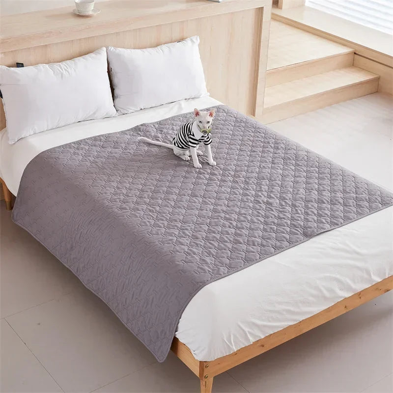 protège lit matelas anti saleté 100% polyester motif géométrique marron moderne fixations