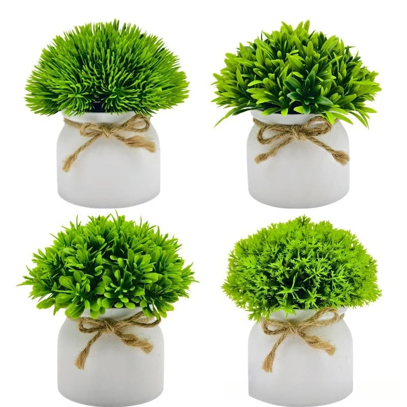 plante artificielle feuilles pointues vert clair moderne ruban jute décoration intérieure maison salon ornementalité