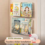 porte revues mural transparent moderne magazines brochures autocollants pliable enfants derrière porte