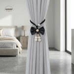 rideaux rubans noyau noir rose bleu violet adhésifs classiques satinés