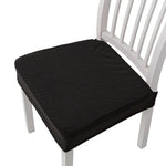 coussin chaise moderne tissé carreaux noir gris vert beige élasthanne polyester lavable adhésif protection