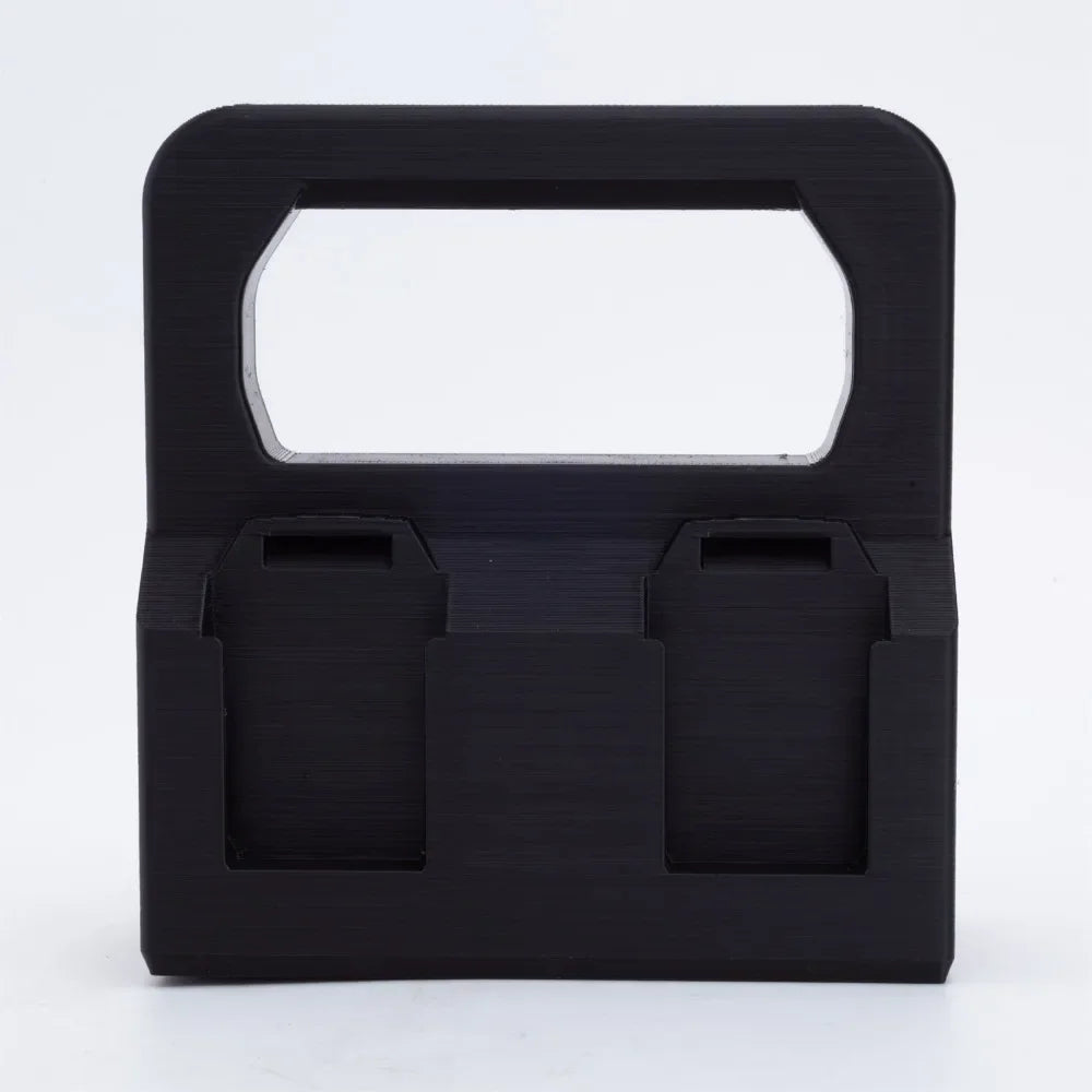 support rangement batterie noir texturé 3d fonctionnel utilitaire compartiments sans piles