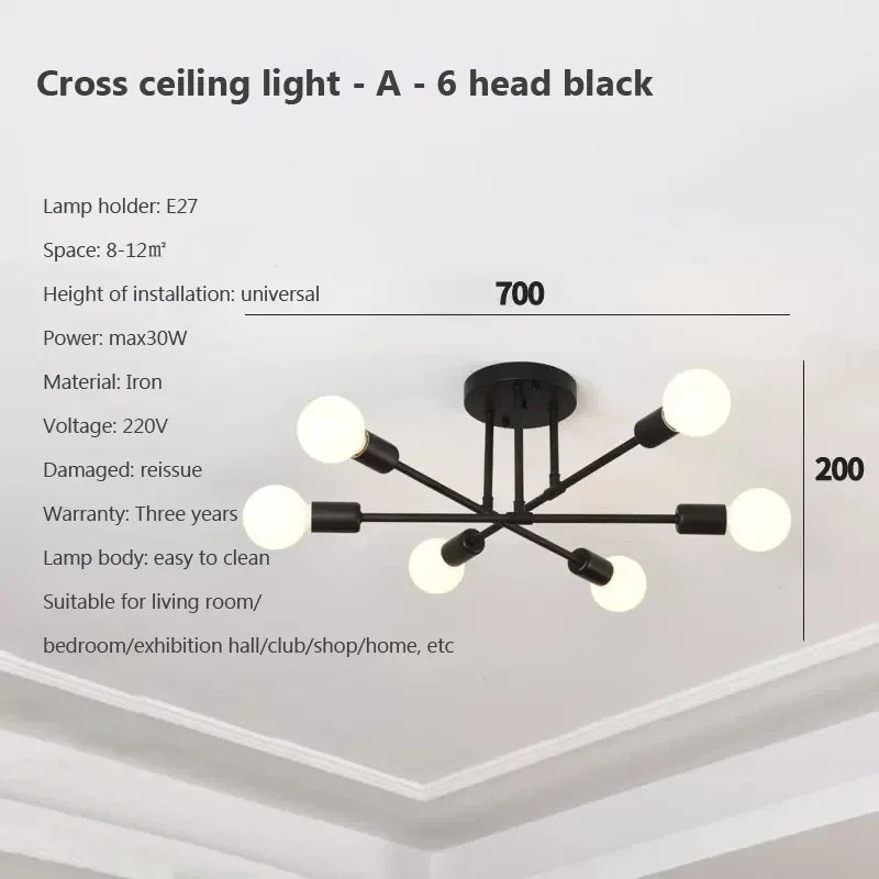 lampe suspension moderne noir doré blanc sphères translucides scandinave fixations vis éclairage intérieur chambre