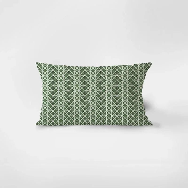 taie d'oreiller moderne motif feuille monstera verte tissu polyester 30x50cm decoration salon lit housse