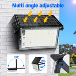 projecteur solaire led ip65 portable clip mural poignée ajustable moderne batterie noir