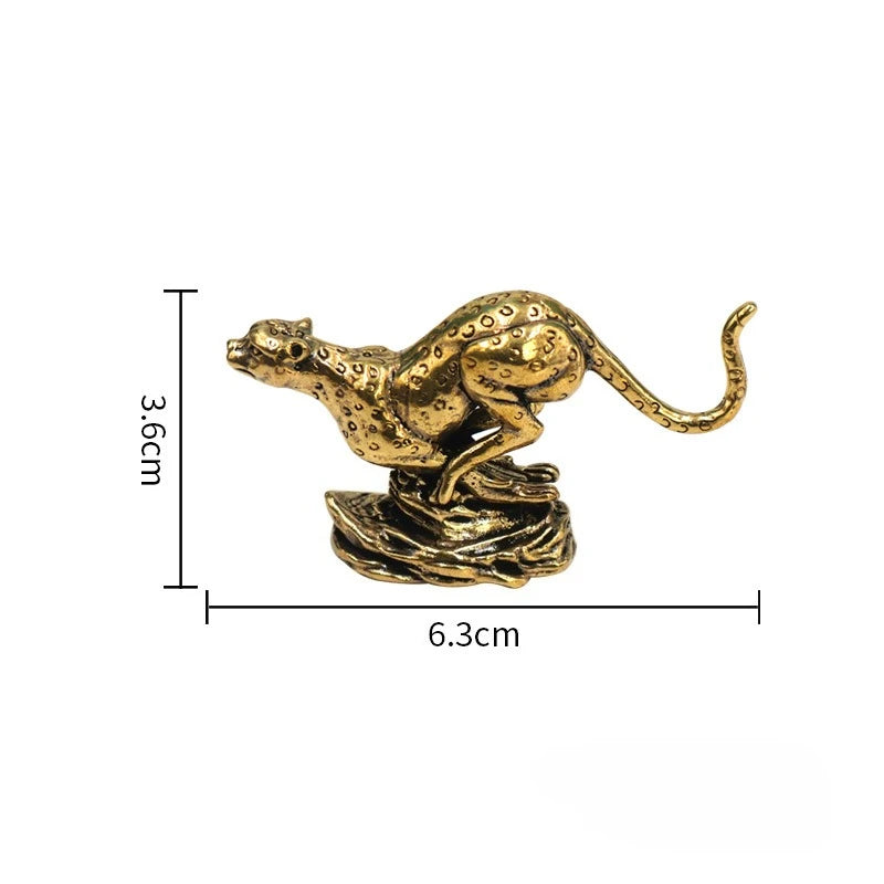 statue léopard doré taches animaux deco maison fete noel valentin mariage Halloween Pods