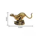 statue léopard doré taches animaux deco maison fete noel valentin mariage Halloween Pods