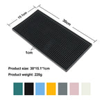 tapis bar silicone perforé moderne noir gris rose blanc perforations respectueux environnement