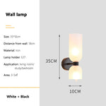 lampe murale contemporaine verre poli argent doré noir blancversible minimaliste chambre salon
