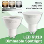 lot spots led gu10 blanc chaud froid éclairage encastré intérieur moderne