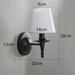 lampes murales or noir abat jour opaque classique traditionnel chambre coucher