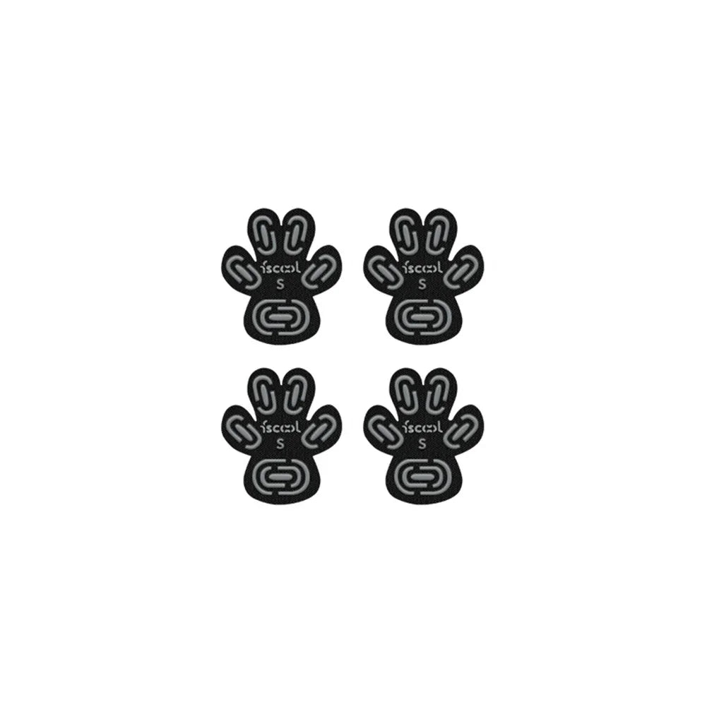 protège pattes chiens adhésifs noirs motifs modernes taille xl 2xl