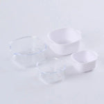 boîtes conservation alimentaires transparentes motifs fruits légumes moderne pratique blanc bleu rouge
