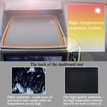 tapis tableau bord auto noir orange texturé adhésif moderne utilitaire