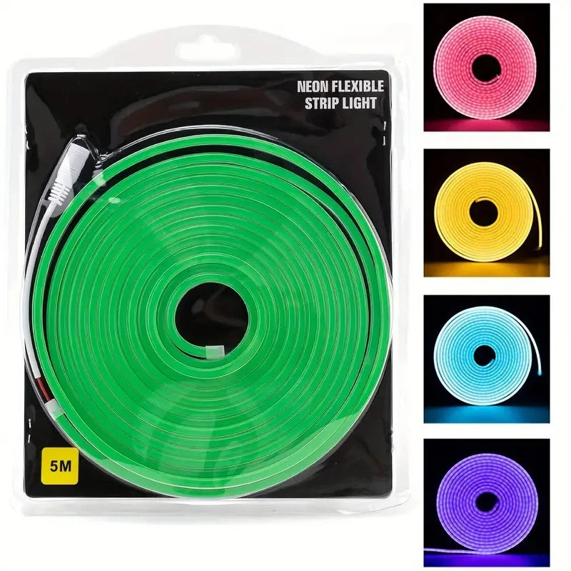 ruban led flexible 5m rouge vert bleu blanc orange rose violet adhésif moderne lisse