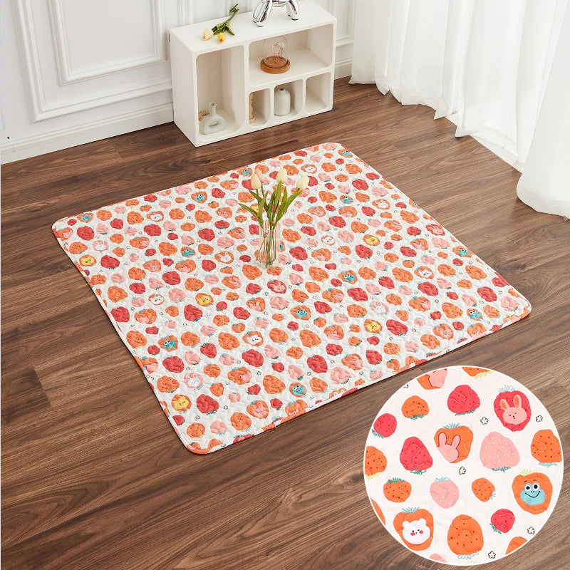 tapis sol animal compagnie coussin cage lapin cochon dindon mat doux imprimé animaux mignons