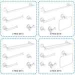 porte serviettes blanc moderne adhésif set accessoires salle bain papier toilette brosse dents