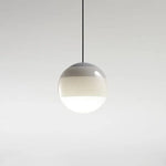 suspension lumineuse moderne bicolore gradation couleurs blanc bleu vert orange rose noir